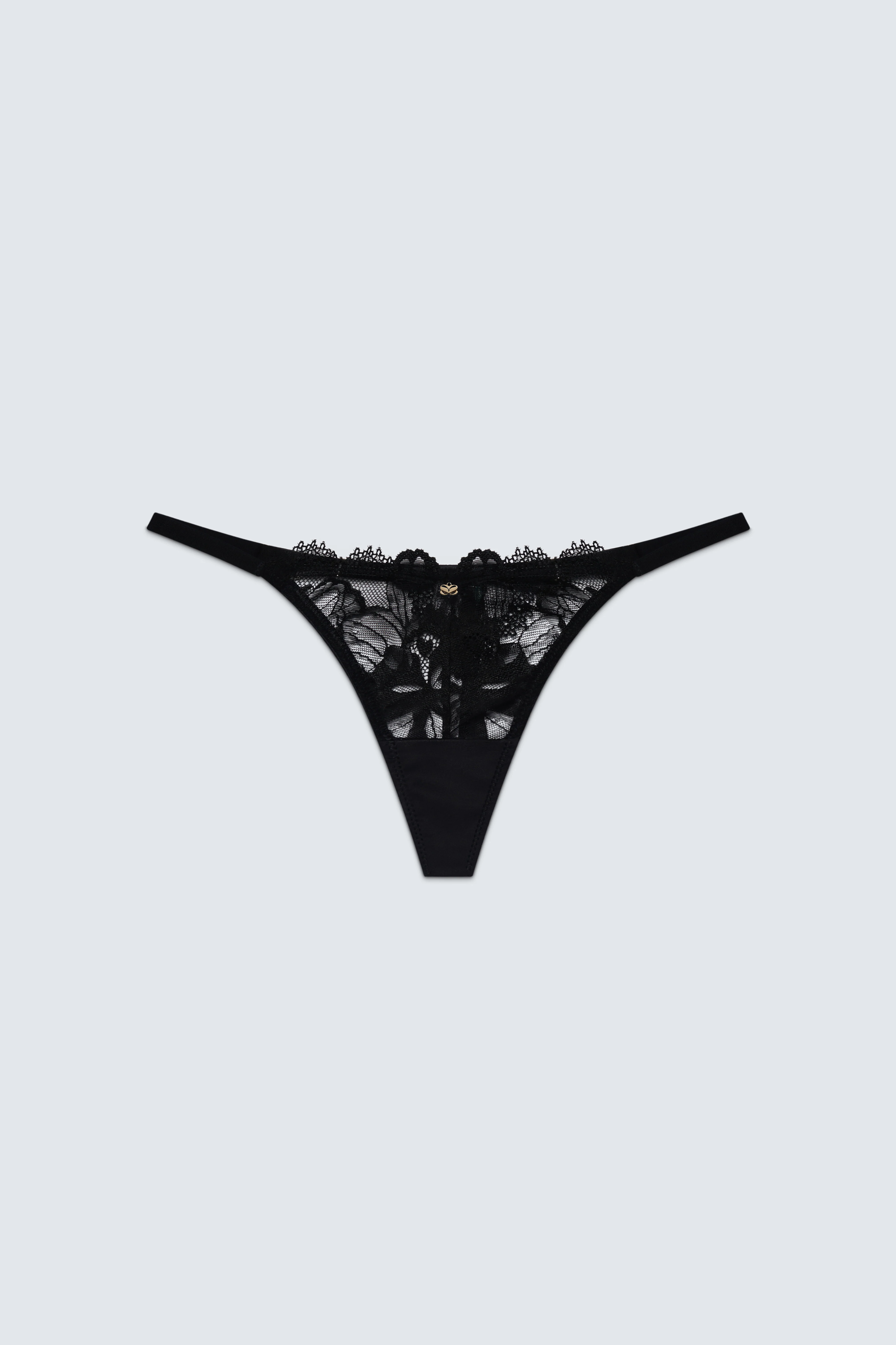 String You Along Low Rise Lace Thong - Image 5