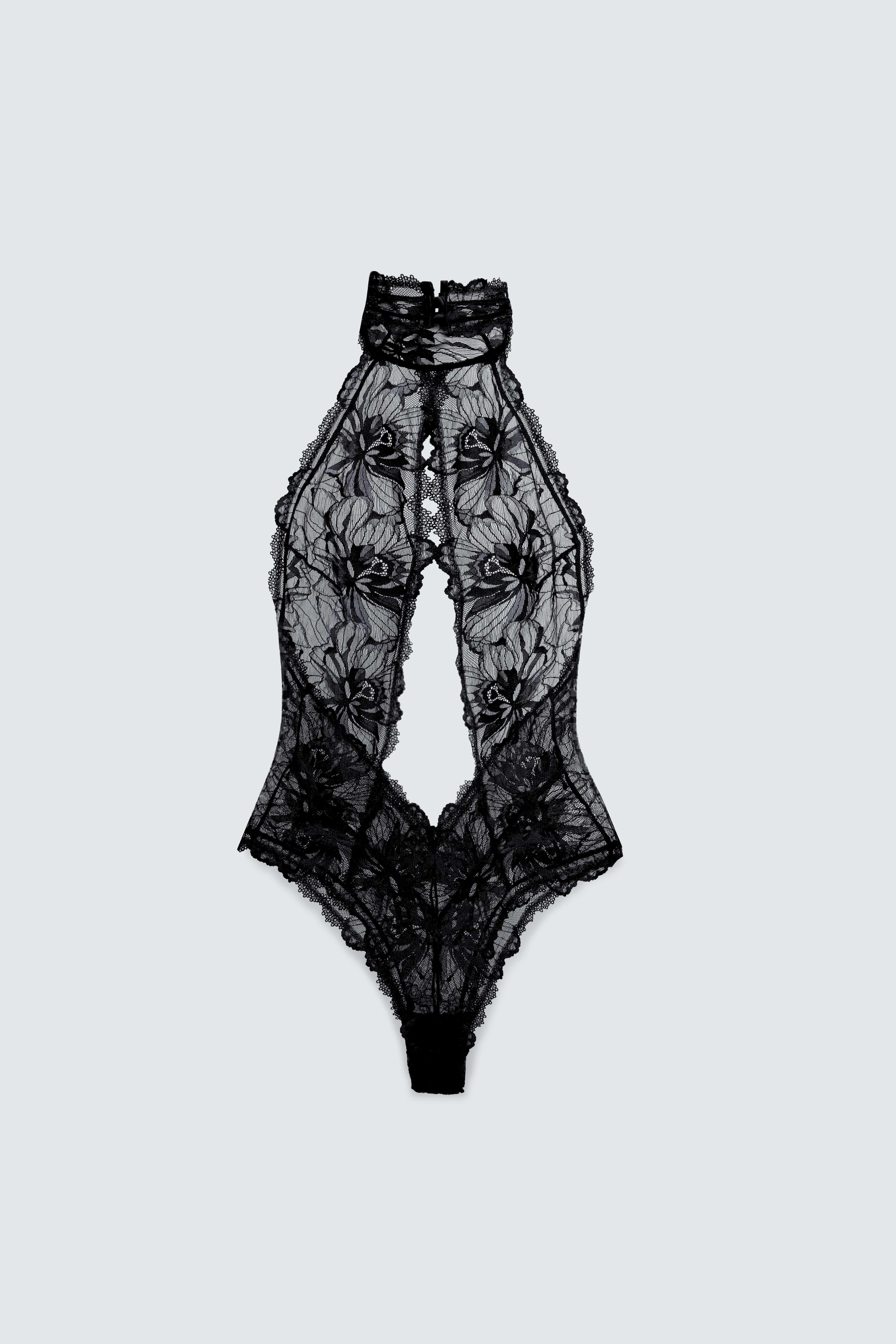 The Fantasy Lace Halter Bodysuit - Image 3