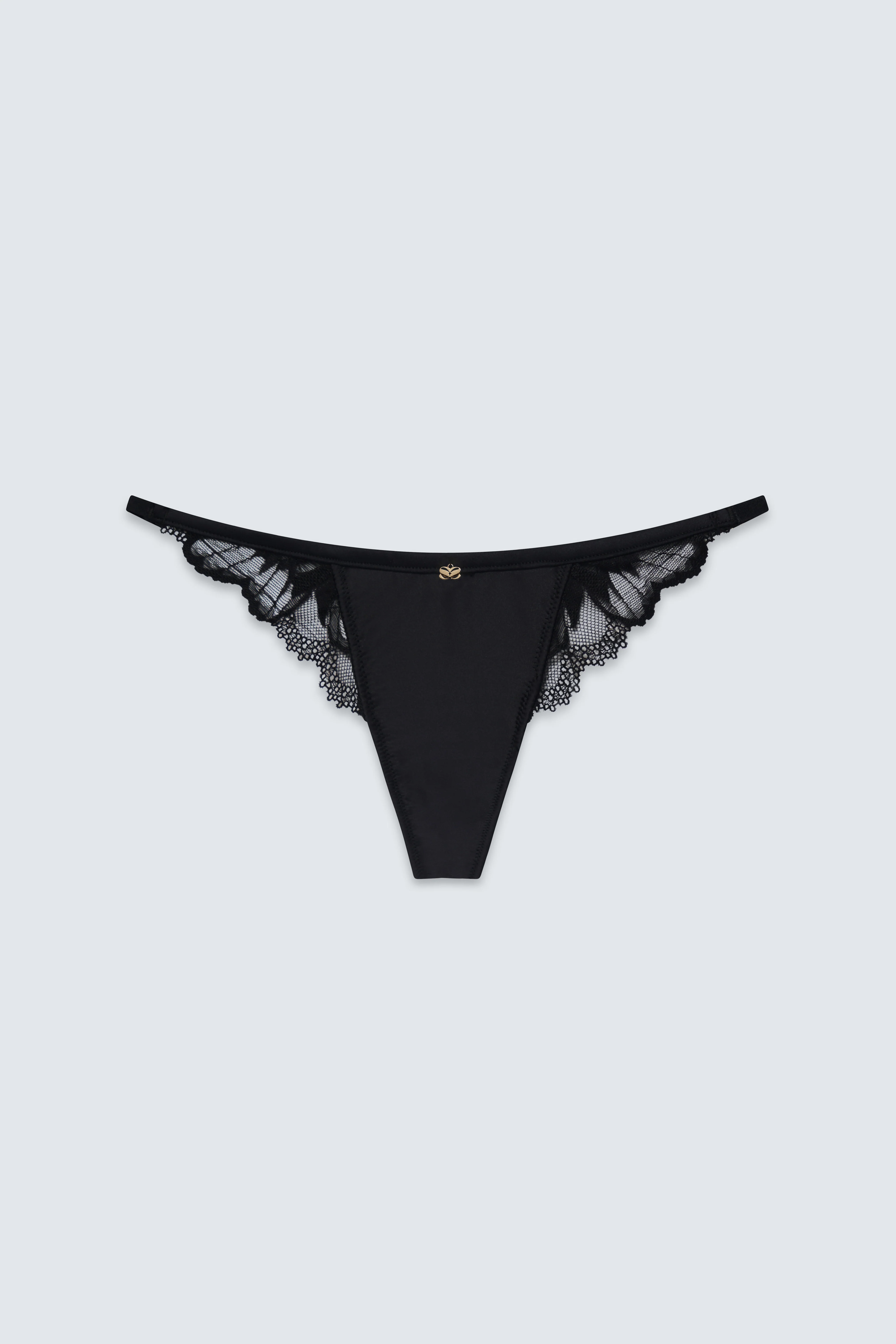 The Out of Line Low Rise Satin Thong - Image 7