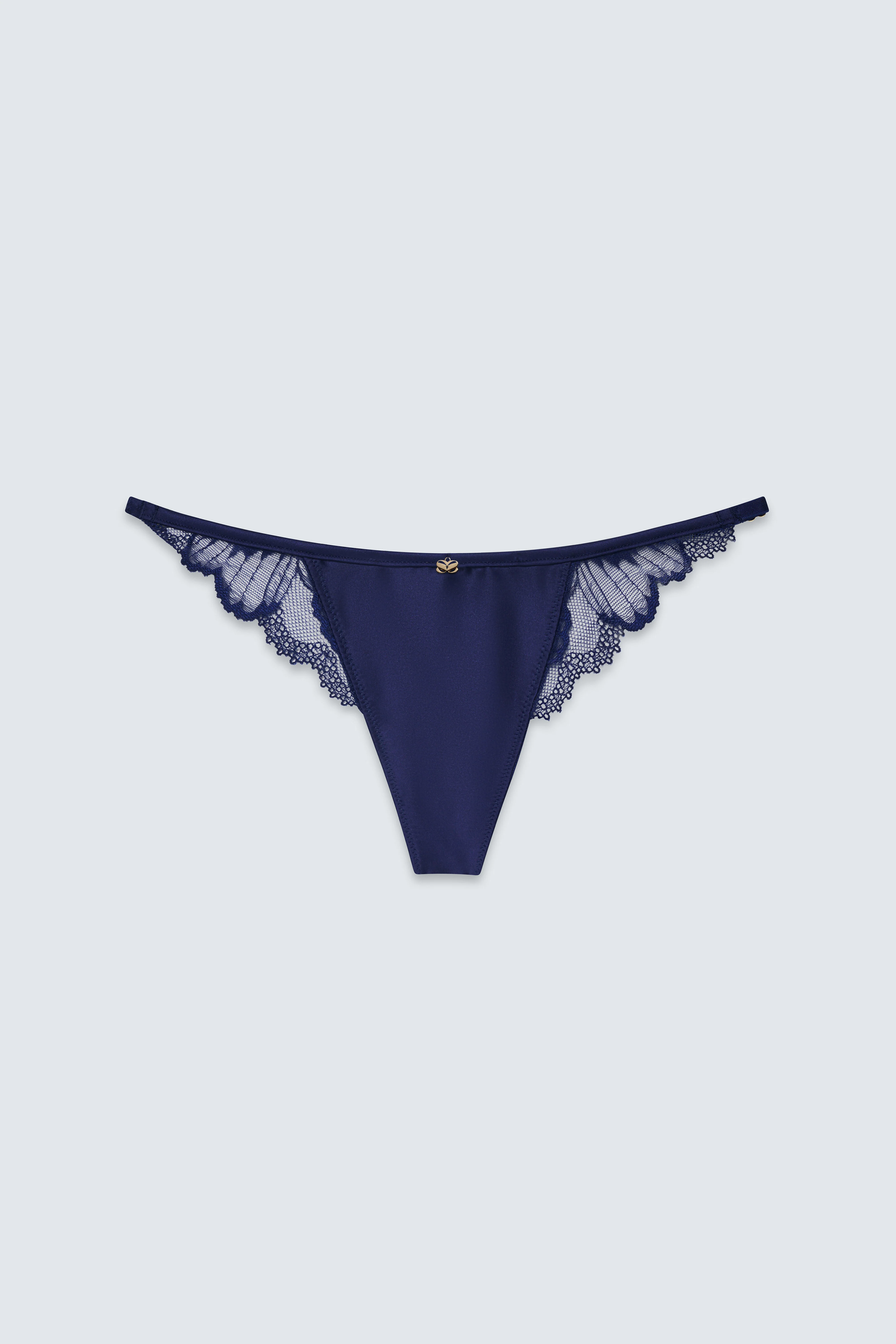 The Out of Line Low Rise Satin Thong - Image 9
